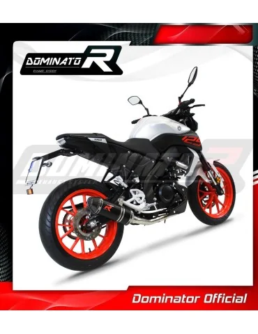 Ligne d'échappement complète inox Dominator HP3 Noir pour Yamaha MT 125 (2020)