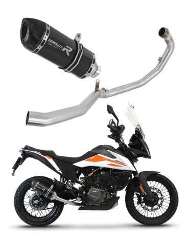 Ligne d'échappement complète inox Dominator HP1 Noir pour KTM 390 Adventure (2020-2024)