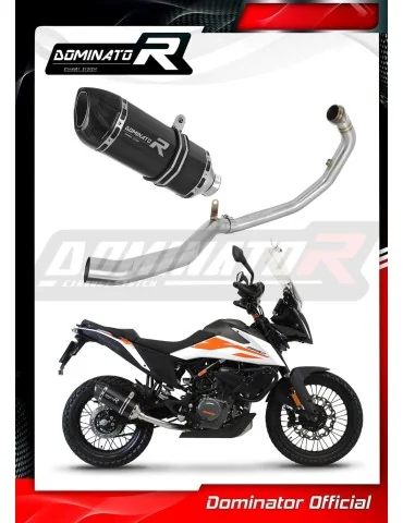 Ligne d'échappement complète inox Dominator HP1 Noir pour KTM 390 Adventure (2020-2024)