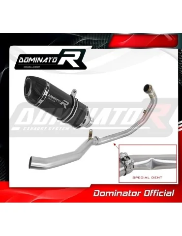 Ligne d'échappement complète inox Dominator HP1 Noir pour KTM 390 Adventure (2020-2024)