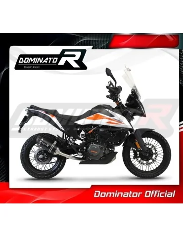 Ligne d'échappement complète inox Dominator HP1 Noir pour KTM 390 Adventure (2020-2024)