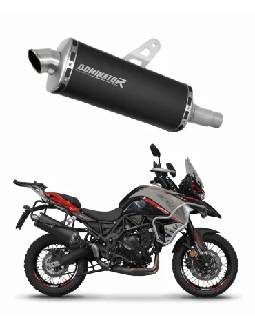 Silencieux slip-on Dominator P7 Noir pour Benelli TRK 702 / TRK 702X (2023-2024)
