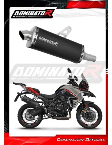 Silencieux slip-on Dominator P7 Noir pour Benelli TRK 702 / TRK 702X (2023-2024)