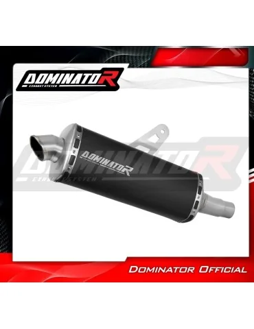 Silencieux slip-on Dominator P7 Noir pour Benelli TRK 702 / TRK 702X (2023-2024)