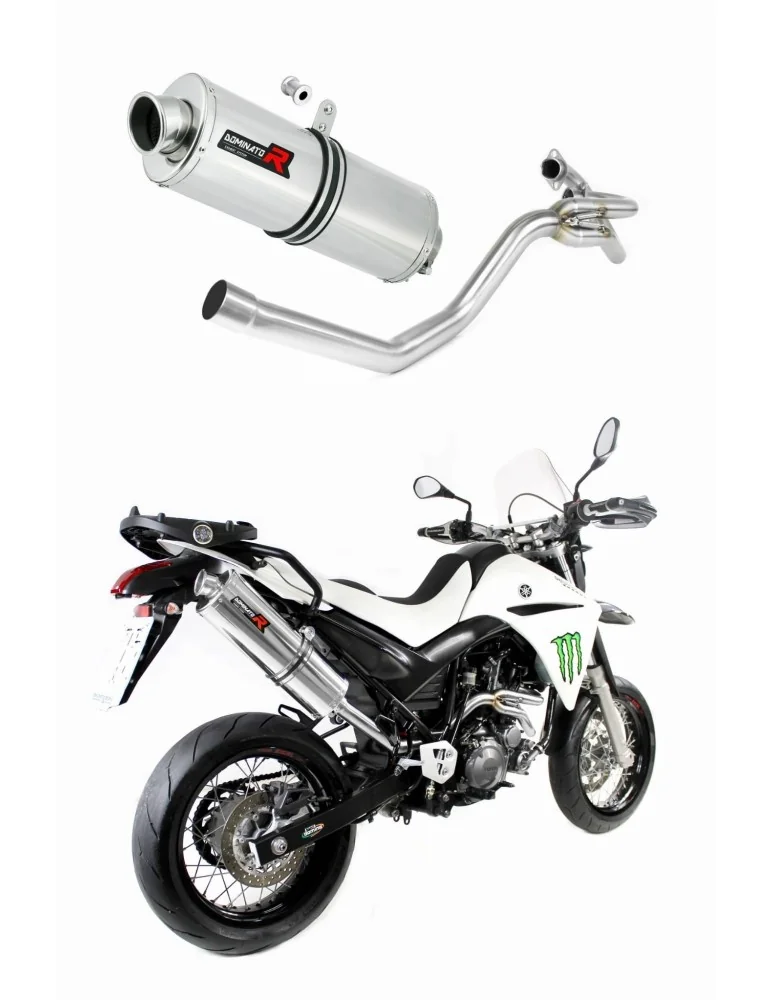Silencieux slip-on Dominator latéral 2 en 1 OV pour Yamaha XT 660 R (2004-2016)