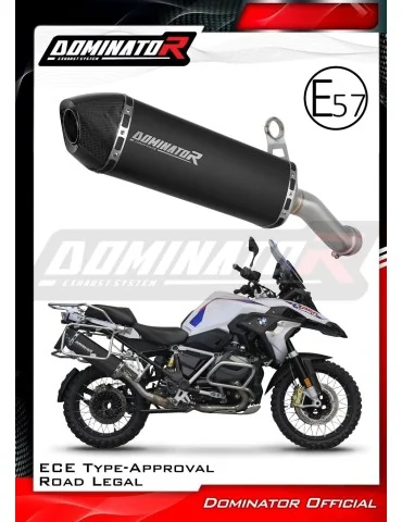 Silencieux slip-on homologué Dominator HP7 Noir pour BMW R1250GS Adventure (2018-2023)