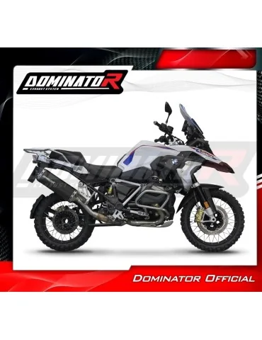 Silencieux slip-on homologué Dominator HP7 Noir pour BMW R1200GS Adventure (2013-2018)