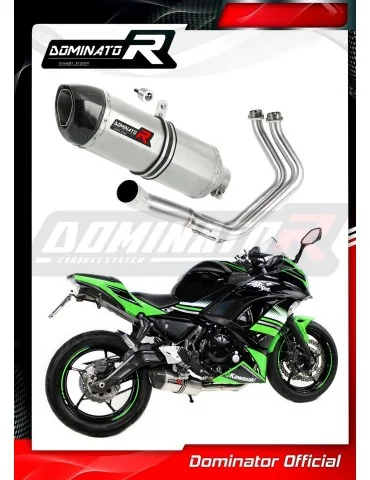 Ligne d'échappement complète inox Dominator HP1 pour Kawasaki Ninja 650 (2017-2022)