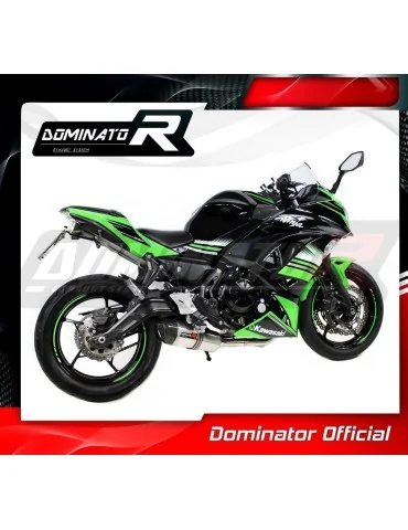 Ligne d'échappement complète inox Dominator HP1 pour Kawasaki Ninja 650 (2017-2022)