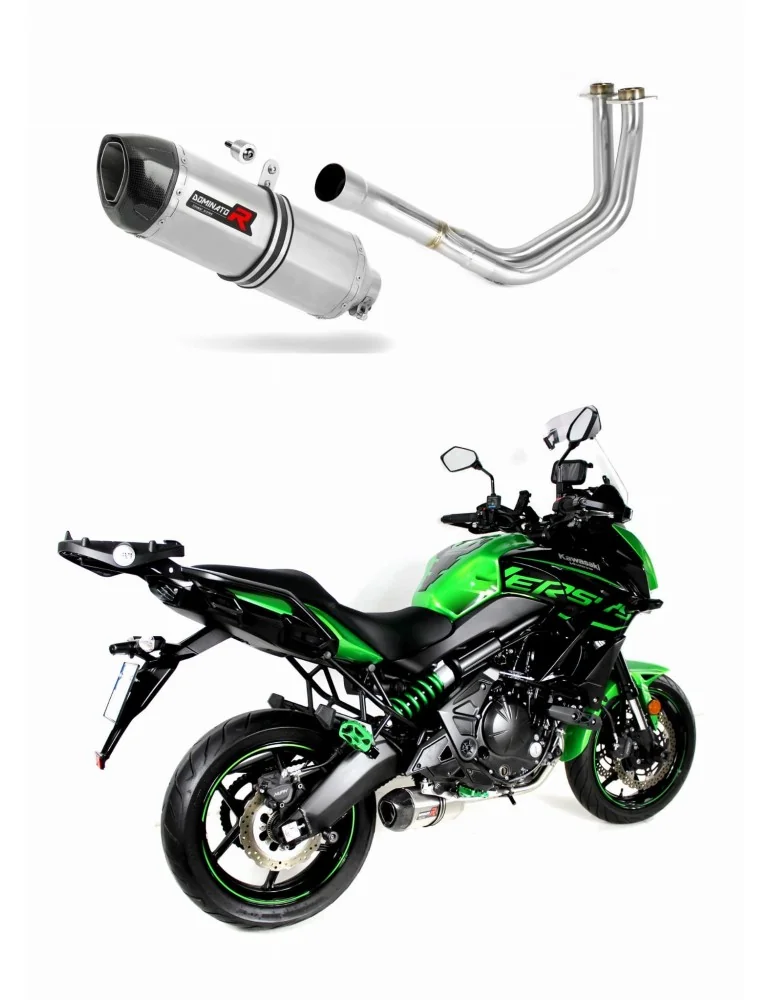 Ligne d'échappement complète inox Dominator HP1 pour Kawasaki Versys 650 (2015-2020)