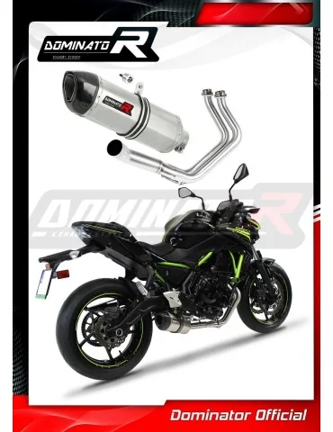 Ligne d'échappement complète inox Dominator HP1 pour Kawasaki Z650 (2017-2023)
