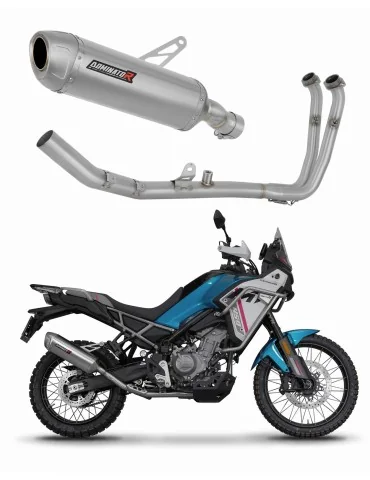 Ligne d'échappement complète inox Dominator S6 pour CF Moto 450 MT Euro 5+ (2024-2026)