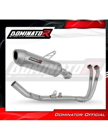 Ligne d'échappement complète inox Dominator S6 pour CF Moto 450 MT Euro 5+ (2024-2026)