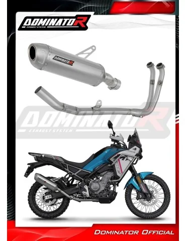 Ligne d'échappement complète inox Dominator S6 pour CF Moto 450 MT (2024)