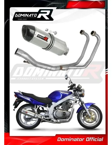 Ligne d'échappement complète inox Dominator HP1 pour Suzuki GS 500E (1989-2009)