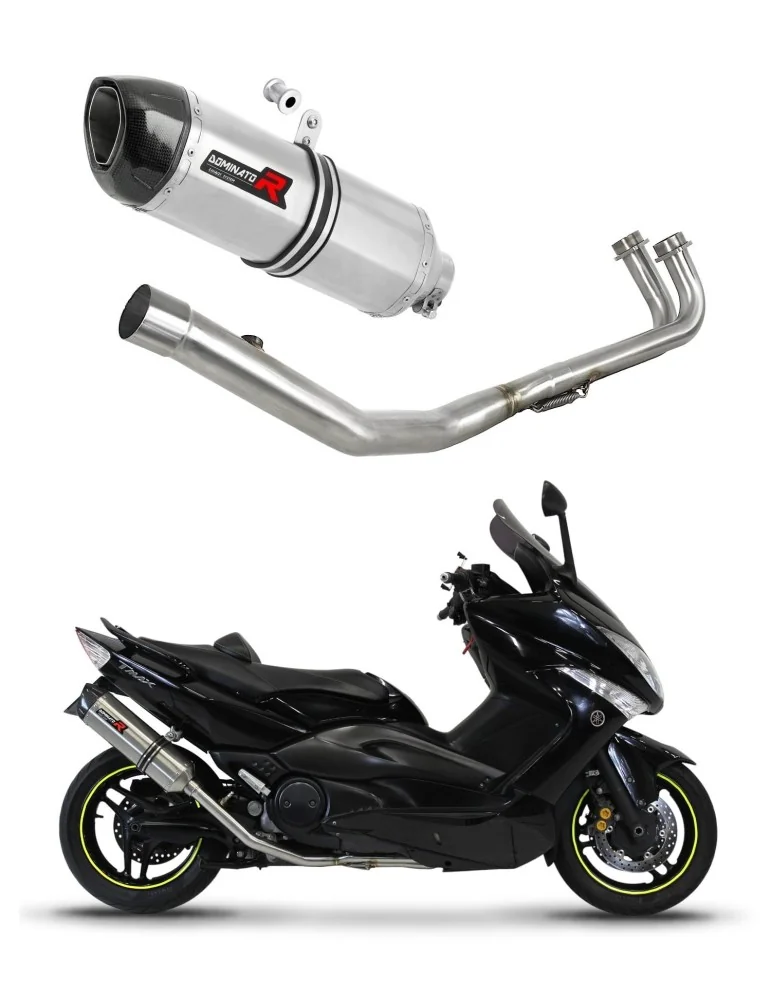 Ligne d'échappement complète inox Dominator HP1 pour Yamaha T-max 500 (2008-2011)