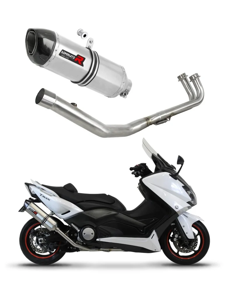 Ligne d'échappement complète inox Dominator HP1 pour Yamaha XP 530 T-max (2012-2016)