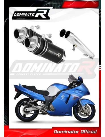 Silencieux slip-on Dominator GP1 Noir pour Honda CBR 1100 XX (1996-2006)