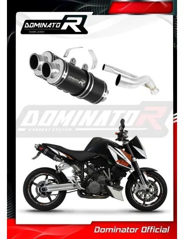 Silencieux slip-on Dominator GP1 Noir pour KTM 990 Super Duke (2005-2013)