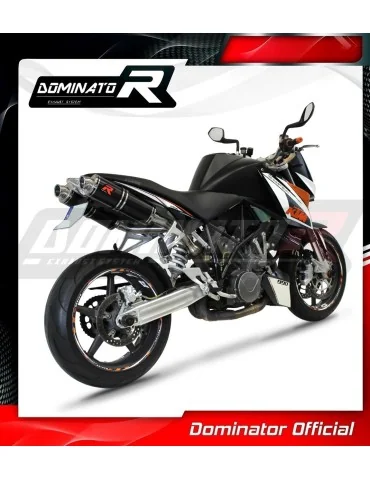 Silencieux slip-on Dominator GP1 Noir pour KTM 990 Super Duke (2005-2013)