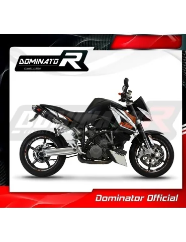 Silencieux slip-on Dominator GP1 Noir pour KTM 990 Super Duke (2005-2013)
