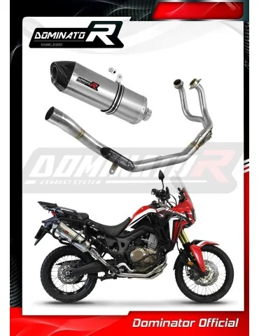 Ligne d'échappement complète inox Dominator HP7 pour Honda CRF 1000L Africa Twin (2016-2019)