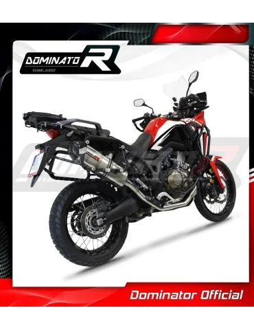 Ligne d'échappement complète inox Dominator HP7 pour Honda CRF 1000L Africa Twin (2016-2019)