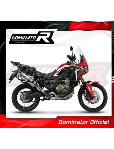 Ligne d'échappement complète inox Dominator HP7 pour Honda CRF 1000L Africa Twin (2016-2019)