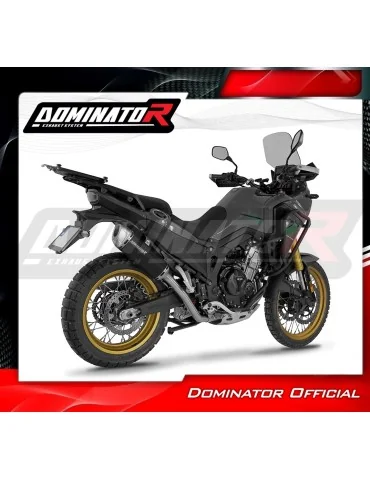 Ligne d'échappement complète inox Dominator S6 Noir pour Rieju Aventura 500 (2023-2026)