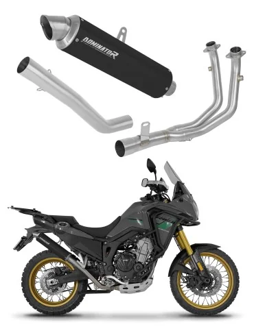 Ligne d'échappement complète inox Dominator GPF Noir pour Rieju Aventura 500 (2023-2026)