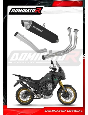 Ligne d'échappement complète inox Dominator GPF Noir pour Rieju Aventura 500 (2023-2026)