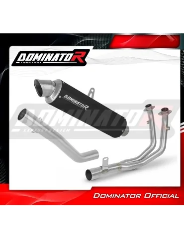 Ligne d'échappement complète inox Dominator GPF Noir pour Rieju Aventura 500 (2023-2026)