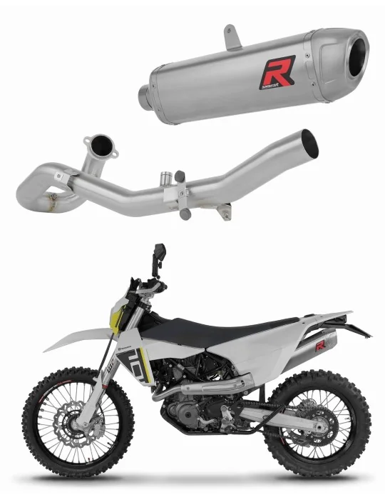Ligne d'échappement complète inox Dominator S6 pour Husqvarna 701 Enduro 2026, vue 1