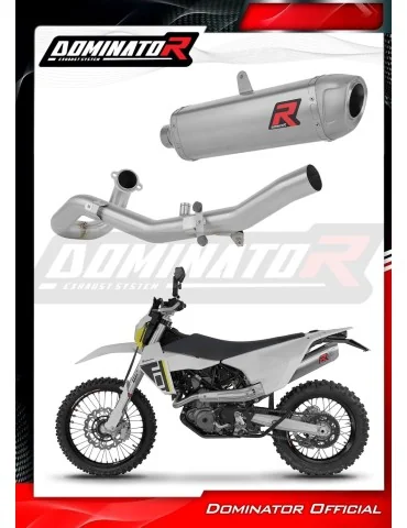 Ligne d'échappement complète inox Dominator S6 pour Husqvarna 701 Enduro (2026)