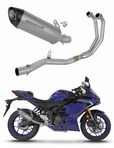 Ligne d'échappement complète Dominator HP8 Titane pour Yamaha YZF-R3 (2019-2024)