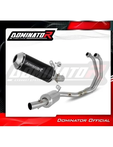 Ligne d'échappement complète inox Dominator OV G2 Noir EX pour Yamaha YZF-R3 (2025-2026)