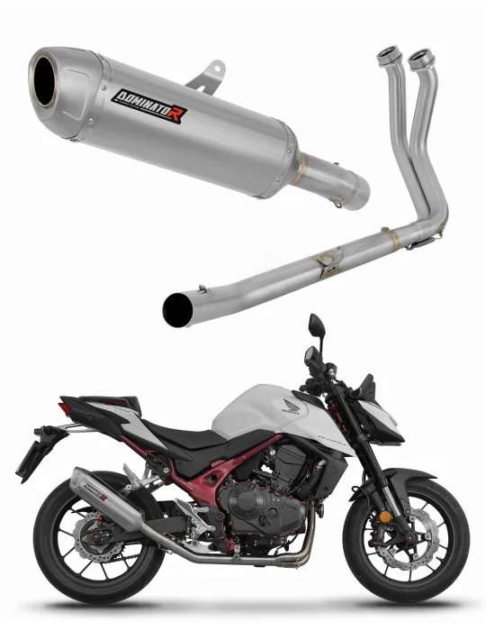 Ligne d'échappement complète inox Dominator S6 pour Honda CB 750 Hornet 2023, vue 1