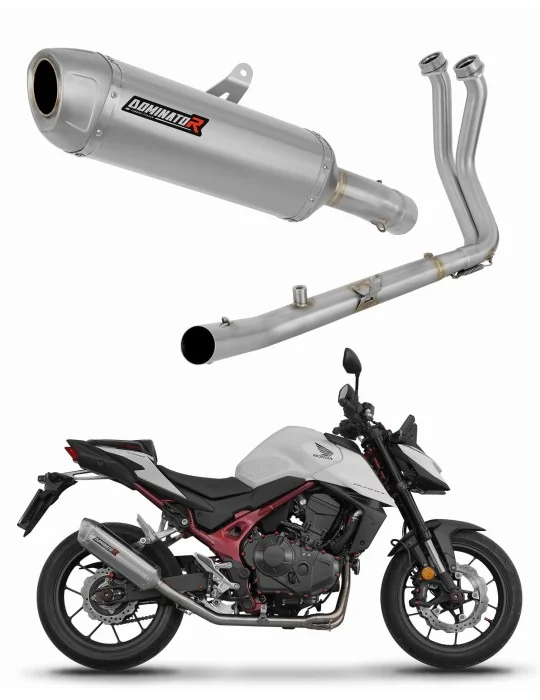 Ligne d'échappement complète inox Dominator S6 pour Honda CB 750 Hornet 2024-2025, vue 1