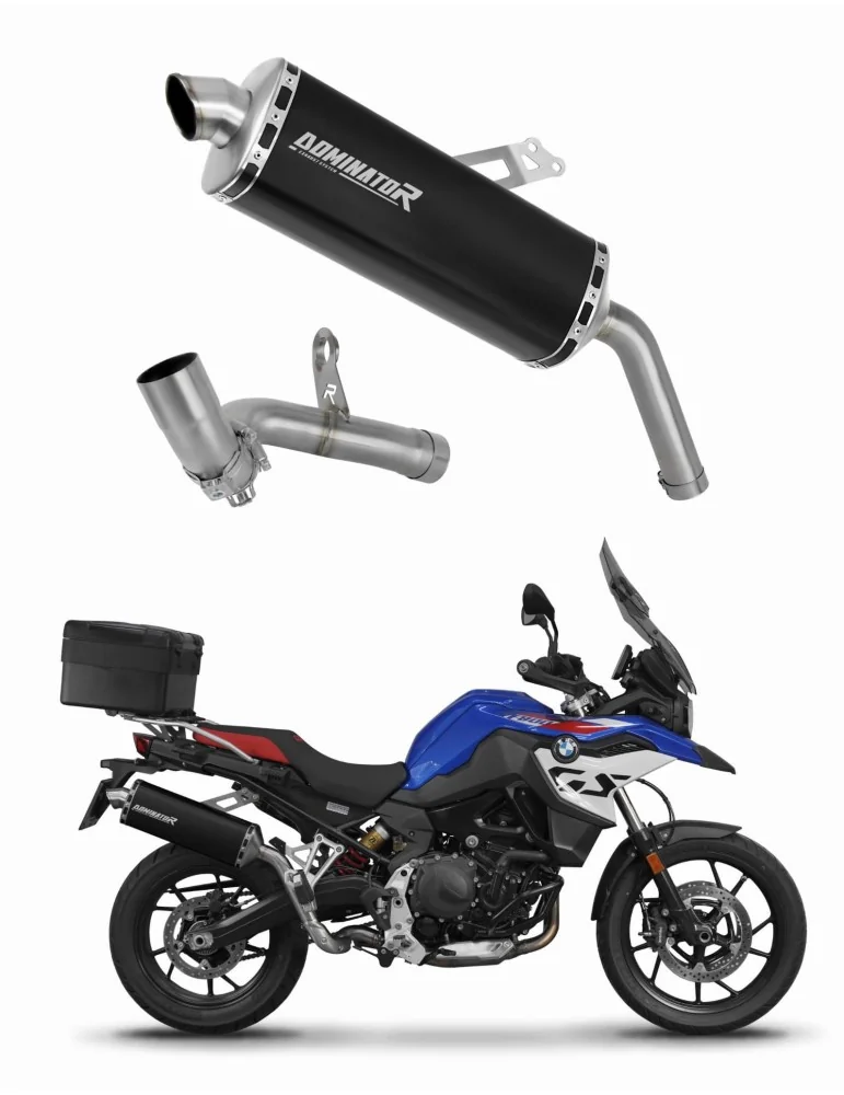Silencieux slip-on Dominator P7 Noir pour BMW F800GS (2024)