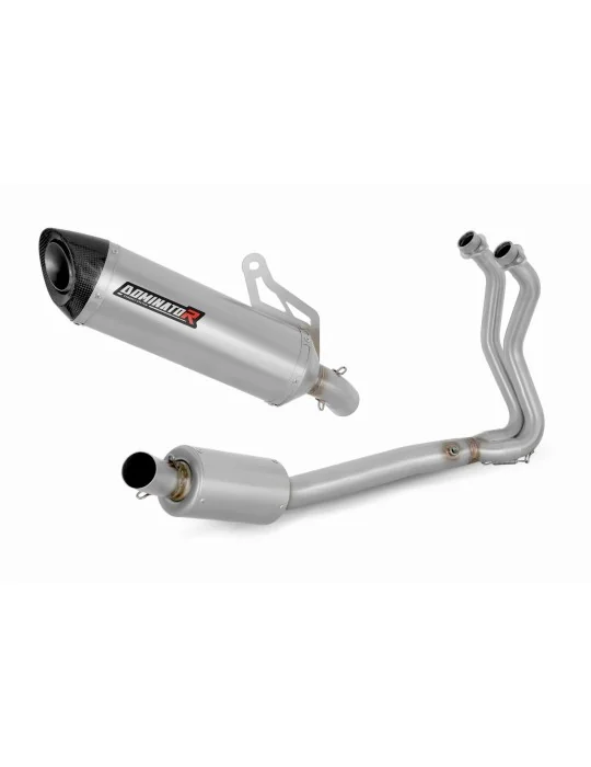 Ligne d'échappement complète inox Dominator HP8 pour Kawasaki Z400 2018-2023, vue 1