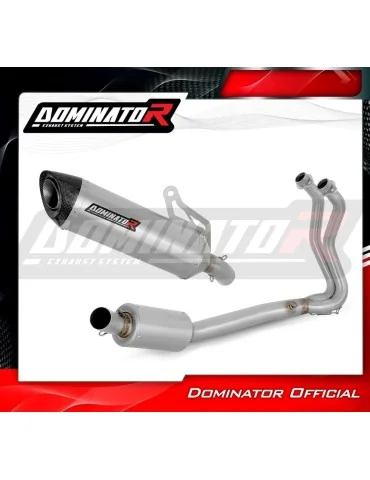 Ligne d'échappement complète inox Dominator HP8 pour Kawasaki Ninja 400 (2018-2022)