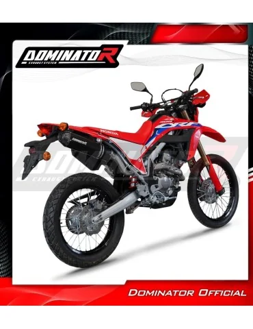 Ligne d'échappement complète inox Dominator MX2 Noir pour Honda CRF 300L / Rally (2021-2023)