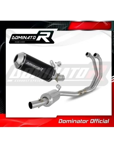Ligne d'échappement complète inox Dominator OV G2 Noir pour Yamaha MT-03 (2020-2023) - réf. YA149DEXABL
