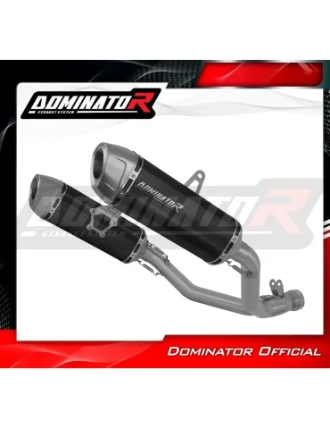 Silencieux slip-on Dominator S6 Noir pour Suzuki GSXR 1000 K9 L0 L1 (2009-2011)