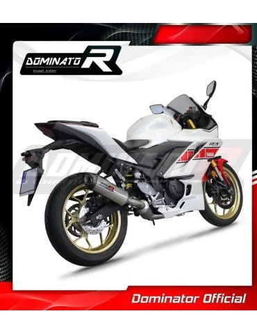 Ligne d'échappement complète inox Dominator HP8 pour Yamaha YZF-R3 (2019-2024) - réf. YA147DEXF
