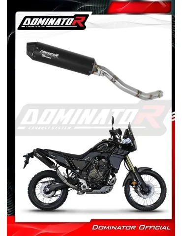 Silencieux slip-on Dominator MX2 Noir pour Yamaha Tenere 700 (2019-2020)