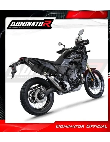 Silencieux slip-on Dominator MX2 Noir pour Yamaha Tenere 700 (2019-2020)