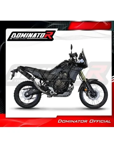 Silencieux slip-on Dominator MX2 Noir pour Yamaha Tenere 700 (2019-2020)