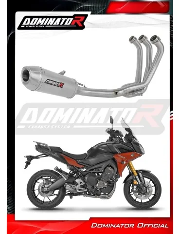 Ligne d'échappement complète inox Dominator S3 pour Yamaha MT 09 Tracer 900 / GT (2015-2020)