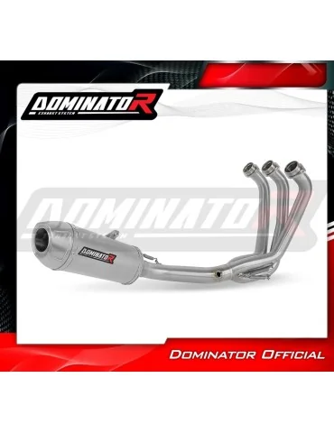Ligne d'échappement complète inox Dominator S3 pour Yamaha MT 09 Tracer 900 / GT (2015-2020)